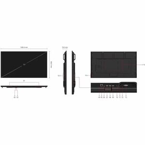 ViewSonic CDE7514-2C 1905 mm LCD Digital Signage Display - 24 Hours/7 Days Operation - Energy Star - Thin Film Transistor 