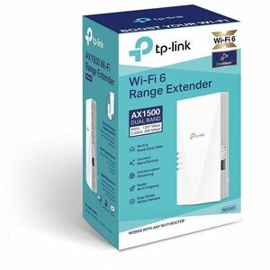 TP-Link RE500X Dual Band Wi-Fi 6 IEEE 802.11 a/b/g/n/ac/ax 1.47 Gbit/s Wireless Range Extender - 2.40 GHz, 5 GHz - 2 x Int