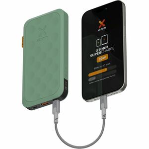 Xtorm Fuel Power Bank - Sage Green - For iPhone, Mobile Device - 1 x Type-C 18W, 1 x Type-C 20W - Lithium Polymer (Li-Poly
