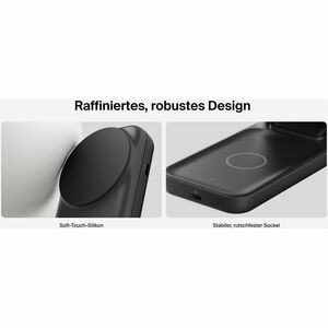 Belkin UltraCharge Induktionsladegerät - Schwarz - für Qi2-fähiges Gerät, iPhone, AirPod, Smartwatch - Eingangsstecker: US