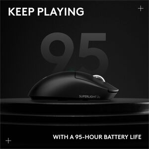 Logitech G PRO X SUPERLIGHT 2c wireless gaming mouse, 51 g pro-grade compact mouse with 5 programmable buttons, USB-C char