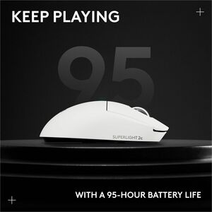 Logitech G PRO X SUPERLIGHT 2c wireless gaming mouse, 51 g pro-grade compact mouse with 5 programmable buttons, USB-C char