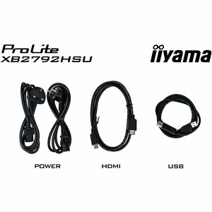 iiyama ProLite 27" (68.6 cm) IPS Full-HD-Panel mit 4-seitigem Slim-Bezel, Energieeffizienzklasse B und höhenverstellbarem 