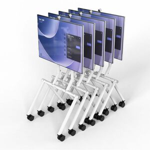 Heckler Design Rolling Stand for Surface Hub 3 - Up to 50" Screen Support - 65.10" Height x 37.70" Width x 31.70" Depth - 