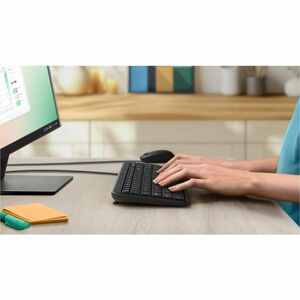 Logitech MK106 键盘鼠标 - QWERTY - 英文（美国） - A 型 USB 电缆 键盘 - 99 按键 - 键盘/键盘颜色: 黑色 - A 型 USB 电缆 鼠标 - 光学机械 - 3 按钮 - 滚轮 - 指点设备颜色: 黑