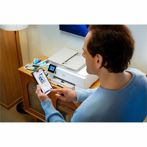 HP ENVY Photo 7930 Wired & Wireless Inkjet Multifunction Printer - Colour - Beige - Copier/Printer/Scanner - 15 ppm Mono/1