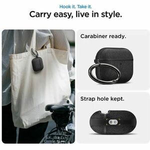 Spigen Urban Fit Carrying Case Apple AirPods Pro - Matte Black - Scratch Resistant, Scratch Resistant Interior - Polycarbo