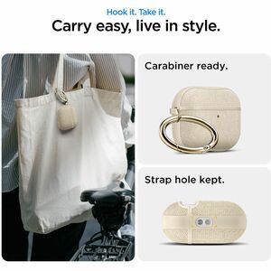 Spigen Urban Fit Carrying Case Apple AirPods Pro - Dune Beige - Scratch Resistant, Scratch Resistant Interior - Polycarbon