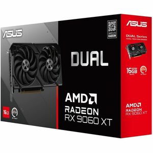 Carte Graphique Asus AMD Radeon RX 9060 XT - 16 Go GDDR6 - 7680 x 4320 - 2,64 GHz Horloge de jeu - 3,25 GHz Boost clock - 