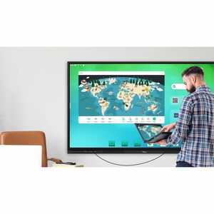 Optoma Creative Touch 3863RK 2184.40 mm 4K UHD LCD Collaboration Display - Cortex A72 + A53 - 8 GB - Infrared (IrDA) - Tou