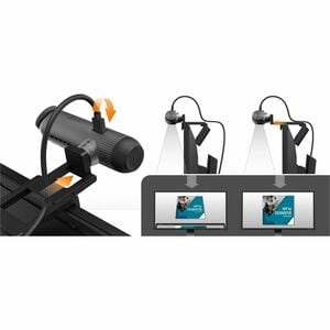 j5create JVU302-N Webcam - 5 Megapixel - 60 fps - Black - USB 2.0 Type A/USB Type C - 1 Pack(s) - 2K, Full HD - 2560 x 144