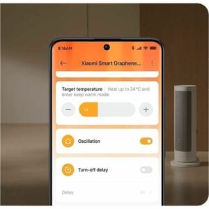 Xiaomi LSNFJ04ZMEU Convection Heater - Ceramic - Electric - Electric - Smart Connect - 2000 W - 230 V AC - Oscillation - F
