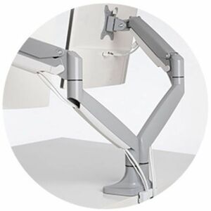 SmartFit One-Touch Height Adjustable Dual Monitor Arm