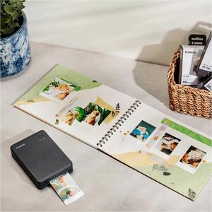 Canon SELPHY QX20 Dye-Sublimations-Drucker - Farbe - Tragbar - Dunkelgrau - 287 x 287 dpi Druckauflösung - Wireless LAN - USB