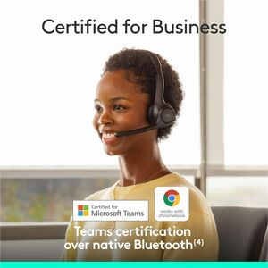 Auriculares Logitech Zone 305 Inalámbrico Sobre la cabeza Estéreo - Negro - Certificación Microsoft Teams - Binaural - Sup