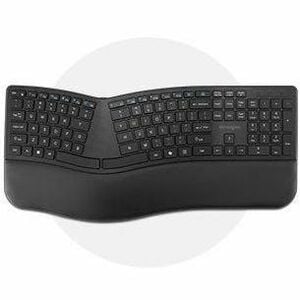 Kensington Pro Fit Ergo KM680 EQ Rechargeable Desktop Set - USB Type A Wireless Bluetooth/RF 5.4 2.40 GHz Keyboard - Black
