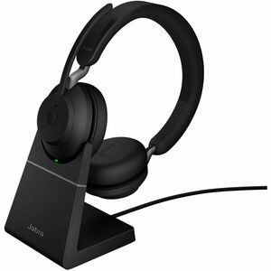 Jabra Evolve2 65 Headset - Stereo - Wireless - Bluetooth - 98.4 ft - On-ear, Over-the-head - Binaural - Circumaural - Nois