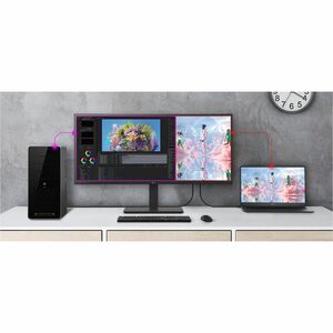 LG Ultrawide 34BA75QE-B 34" Class UWQHD Curved Screen LCD Monitor - 21:9 - 34" Viewable - In-plane Switching (IPS) Technol