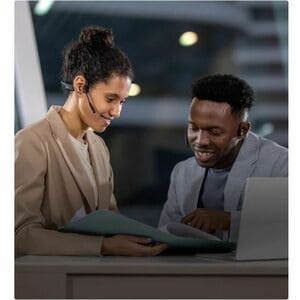 Shokz OpenComm2 UC Wireless Behind-the-neck, Earbud, Over-the-ear, Open-ear Stereo Earset - Black - Binaural - Open - 3000