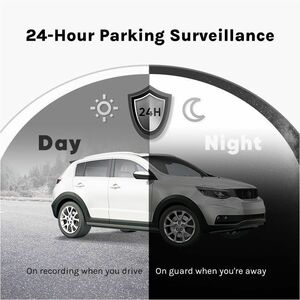 70mai A500S Front/Rear Vehicle Camera - 5.1 cm (2") Screen - Wireless - Night Vision - 2592 x 1944 Video