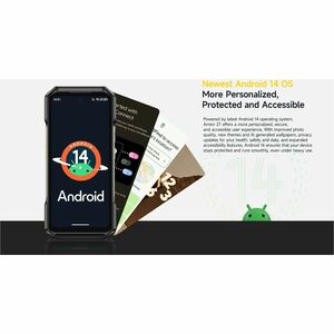Ulefone Armor 27 256 GB Rugged Smartphone - 17.2 cm (6.8") LCD Full HD Plus 1080 x 2460 - Octa-core (Cortex A76Dual-core (
