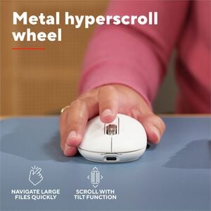 SERON HYPSCROLL SLIM WRLS MOUSE WHT