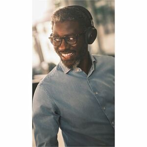 Jabra Evolve3 75 Wireless On-ear, Over-the-head, Over-the-ear Stereo Headset - Black - Binaural - Supra-aural - 3000 cm - 