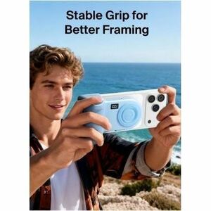 Stage PowerGrip Magnetic Charging Camera Grip with Power Bank - Ice Blue