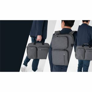 Targus Hybrid TBT94304GL Carrying Case (Backpack/Briefcase) for 38.1 cm (15") to 40.6 cm (16") Notebook - Grey - TAA Compl