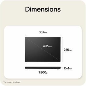 LG gram 16U55U-G.AU75A3 40.6 cm (16") Copilot+ PC Notebook - WUXGA - 60 Hz - AMD Ryzen AI 7 445 - 16 GB - 512 GB SSD - Eng