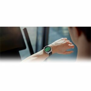Samsung Galaxy Watch8 Classic SM-L500 Smart Watch - Rounded Square Case Shape - Black Body Color - Stainless Steel Body Ma