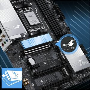 MSI PRO X870E-P WIFI Gaming Desktop Motherboard - AMD X870E Chipset - Socket AM5 - ATX - Ryzen 7 Processor Supported - 256