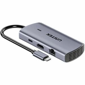 Unitek uHUB D1113C 6 Port(s) USB Type C Docking Station for Tablet PC, Smartphone, Notebook, Mobile Device, Flash Drive - 
