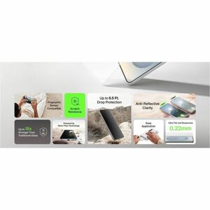 Belkin Titan SmartShield 9H Glass Screen Protector for Samsung Galaxy S26 - For AMOLED Smartphone - Scratch Resistant, Fin