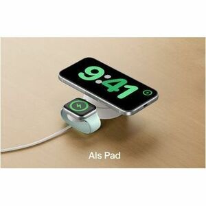 Belkin UltraCharge Pro Induktionsladegerät - Sand - für Qi2-fähiges Gerät, iPhone, Smartwatch, MagSafe-fähiges Gerät, Smar
