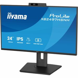 iiyama ProLite XB2497HSNH-B1 24 Zoll Klasse Webcam Full HD LED-Monitor - 16:9 Format - Mattschwarz - 60,5 cm (23,8 Zoll) V