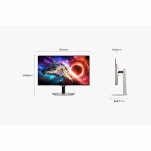 Samsung Odyssey OLED G8 S32HG800SU 32 Zoll Klasse 4K UHD Gaming-OLED-Monitor - 16:9 Format - Silber - 81,3 cm (32 Zoll) Vi