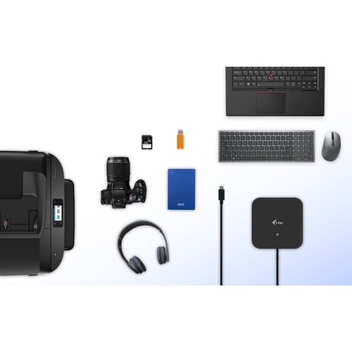 Station d'accueil i-tec USB Type C pour Notebook, Tablette, Moniteur - 100 W Alimentation - 2 Écrans supportées - 4K - 384