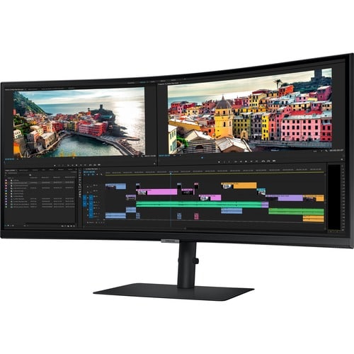 Samsung ViewFinity S6 S34A654UBN 34"" Class UW-QHD Curved Screen LCD Monitor - 21:9 - Black - 34"" Viewable - Vertical Ali