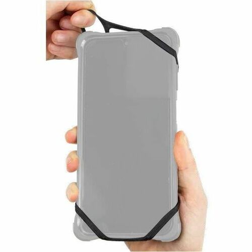 MOBILIS Tasche Walkie-Talkie - Schwarz - Silikon Körper - Sturzsicher, Rutschfest - Brustriemen, Schultergurt - 1