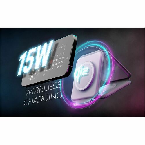 j5create JUPW3215W-N Induction Charger - White - 1 - For iPhone, Qi-enabled Device - Qi2 Certified, Magnetic, Fast Chargin