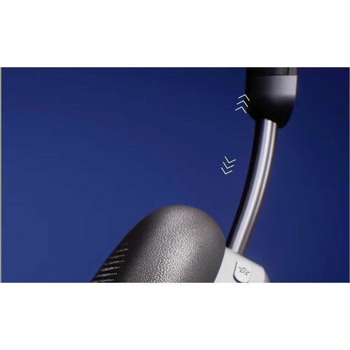 Lenovo 6550 Wireless Over-the-head Stereo Headset - Black - Microsoft Teams Certification - Binaural - Circumaural - 3000 