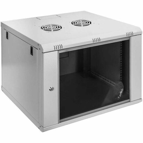 Digitus Dynamic-N 7U Wandmontierbar Geschlossener Schrank Rackschrank für Networking, Server - Hellgrau - Stahl, Glas, Ble