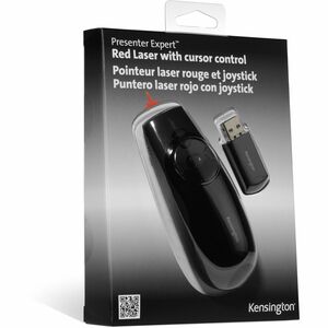 Kensington Presenter Expert Maus - Funkfrequenz - USB - Laser - 4 Taste(n) - Schwarz - Kabellos - 50 m - 2,40 GHz