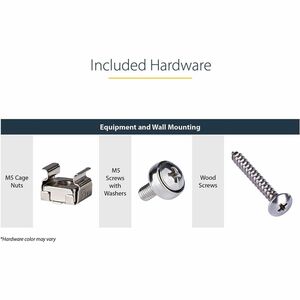 StarTech.com 1U 19in Steel Vertical Wall Mount Equipment Rack Bracket