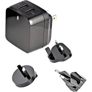 StarTech.com Cargador de Pared USB de 2 Puertos para Tablets Teléfono Celular - Cargador de Alta Potencia para Viajes - 1 