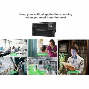 APC Smart-UPS On-Line, 10kVA/10kW, Rackmount 6U, 208V, 4x L6-20R+2x L6-30R NEMA outlets, Network Card+SmartSlot, Extended 