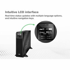 UPS en línea de doble conversión APC by Schneider Electric Smart-UPS On-Line - 5.40kVA/4.25kW - Montable en bastidor - 1.5