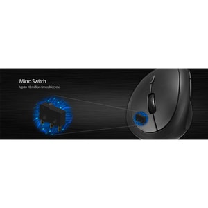 Adesso Tru-Form Wireless Ergo Mini Keyboard & Mouse - USB Membrane Wireless RF Keyboard - 87 Key - English (US) - Black - 