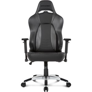 AKRacing Office Series Obsidian Computer Chair - Carbon Fiber Pleather Seat - Carbon Fiber Pleather Back - Black Steel, Me